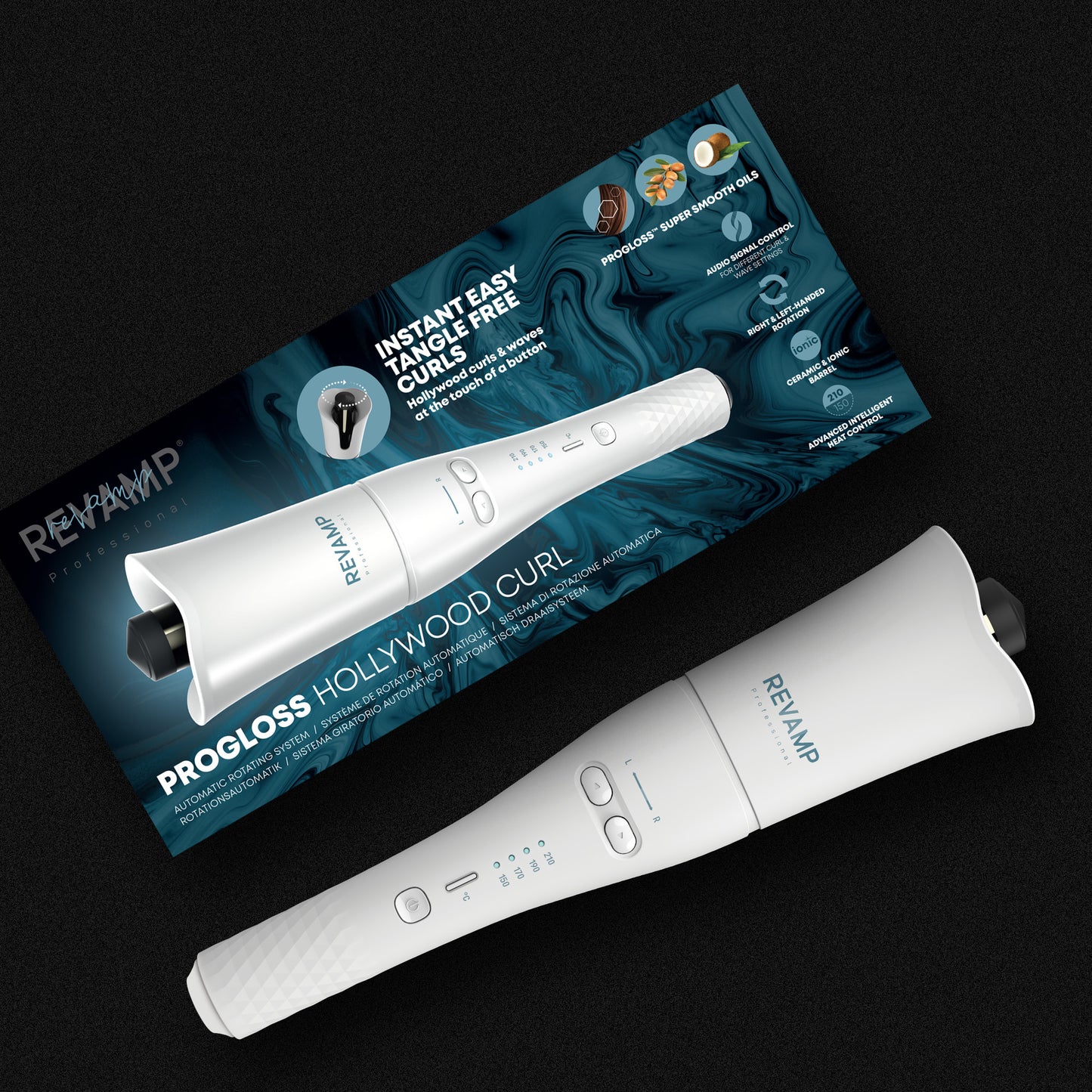 REVAMP Progloss Hollywood Curl CL-1850 uvijač za kosu - bijele boje