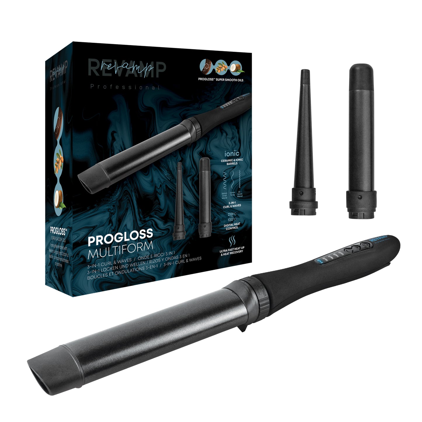 REVAMP Progloss Multiform Curl & Waves 3in1 Hair Styler WD-1500 uvijač za kosu