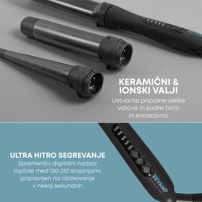 REVAMP Progloss Multiform Curl & Waves 3in1 Hair Styler WD-1500 uvijač za kosu