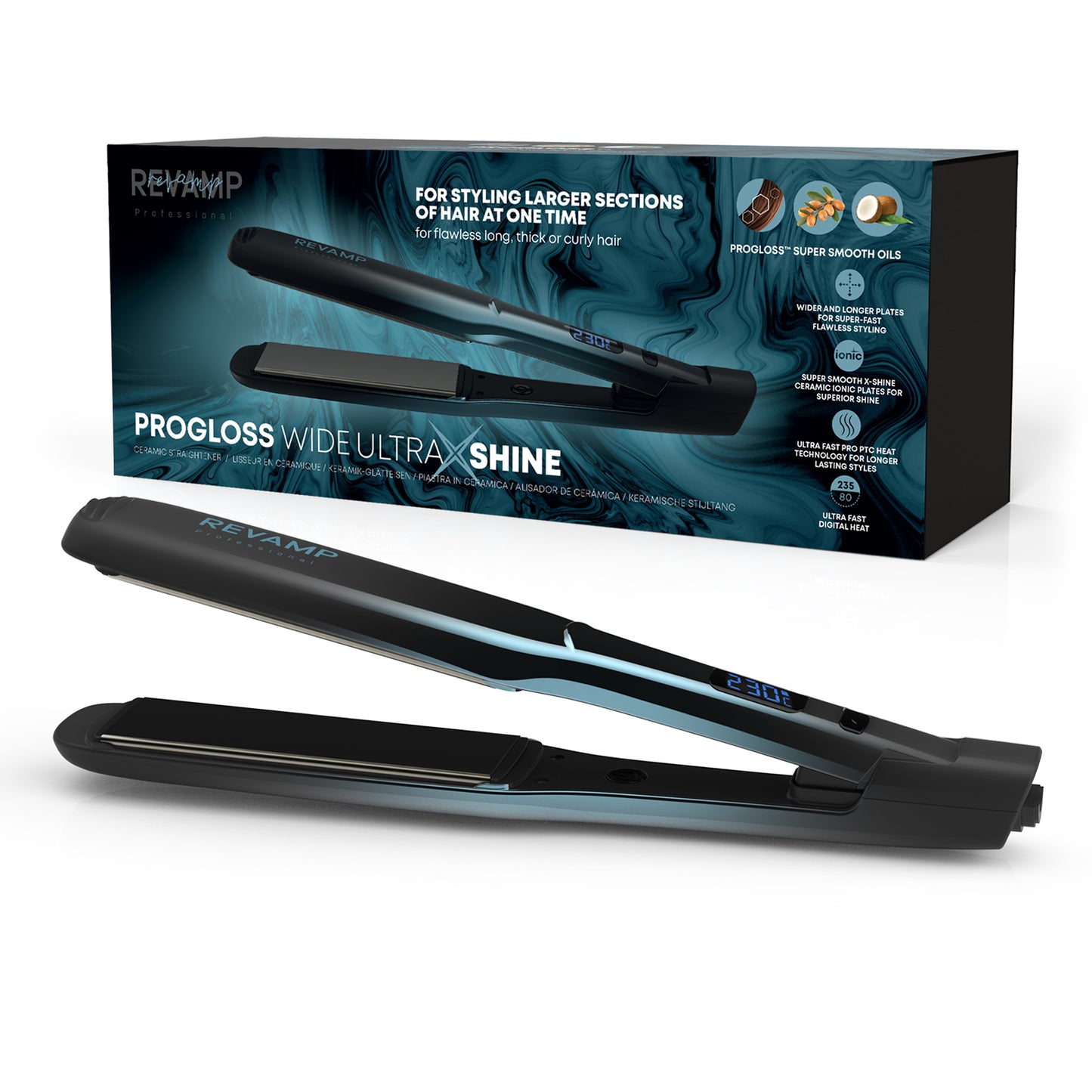 REVAMP Progloss Wide Ultra X Shine ST-2000 pegla za kosu