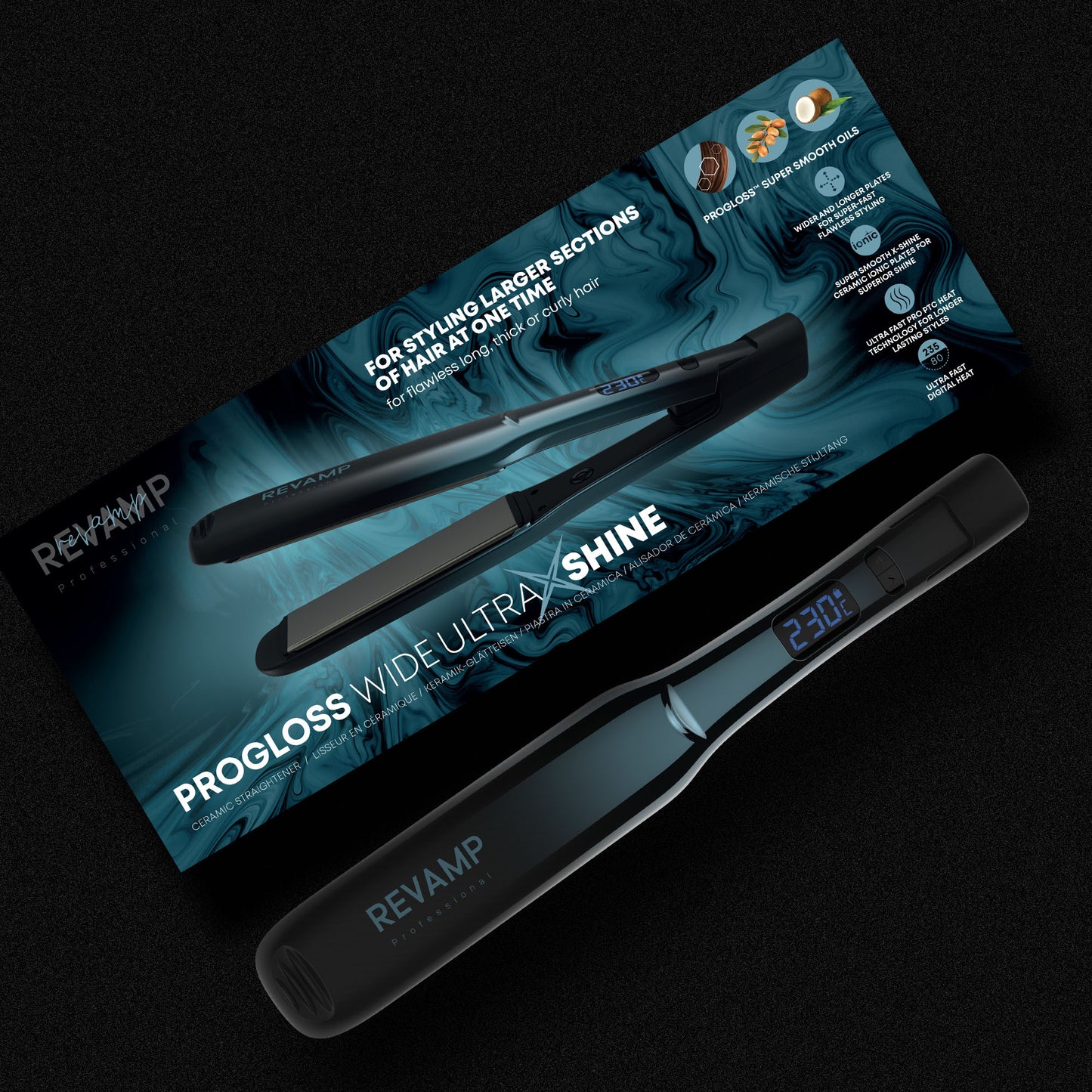 REVAMP Progloss Wide Ultra X Shine ST-2000 pegla za kosu
