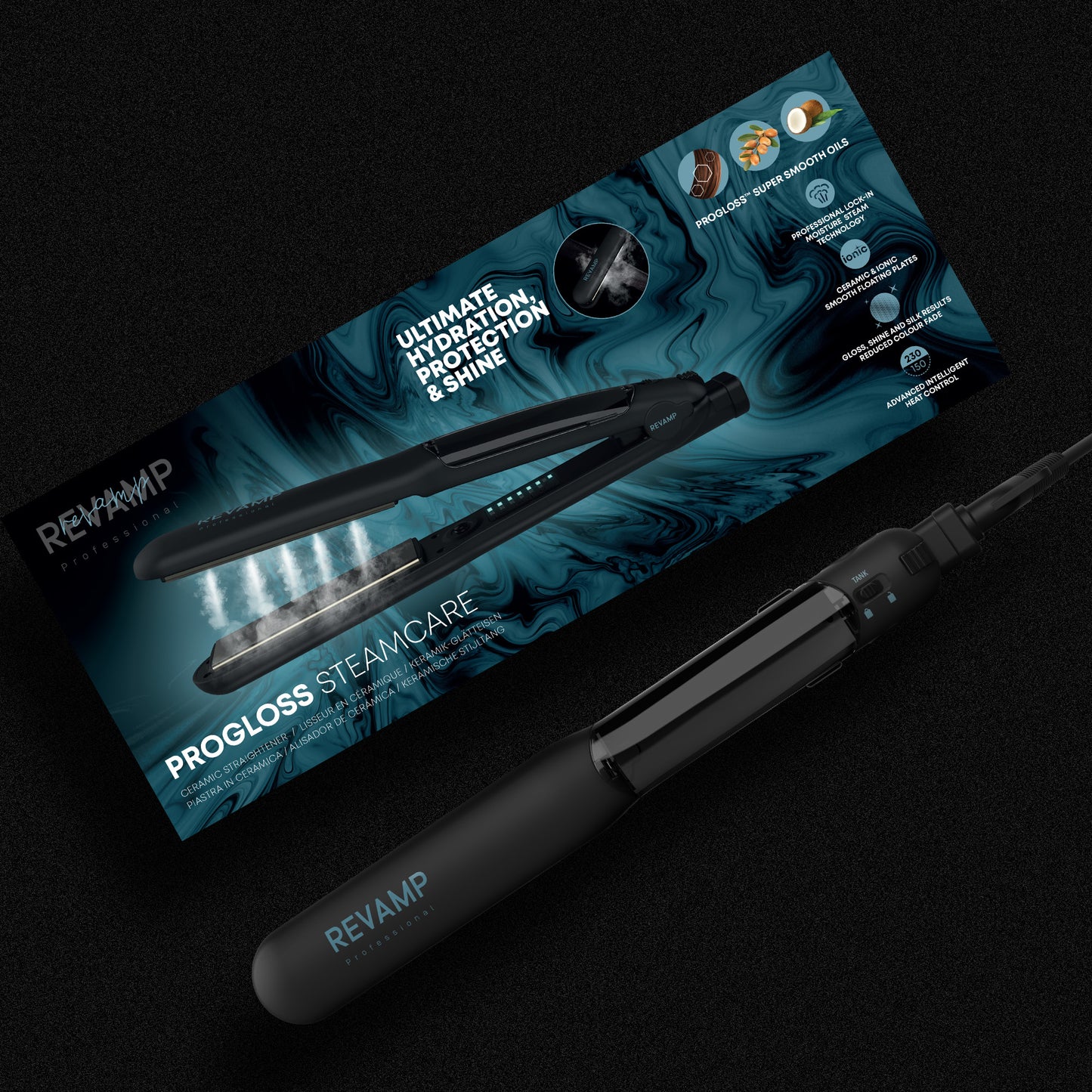 REVAMP Progloss Steam Care ST-160 pegla za kosu