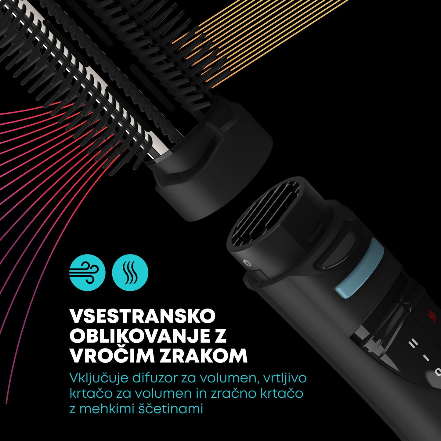 REVAMP Progloss Airstyle DR-1250 6 v 1 set za oblikovanje kose