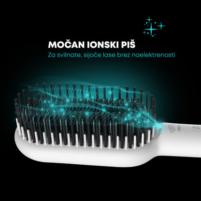 REVAMP Progloss Deepform Ceramic Straightening Brush White BR-1850 četka za kosu