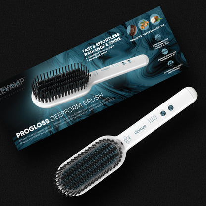 REVAMP Progloss Deepform Ceramic Straightening Brush White BR-1850 četka za kosu
