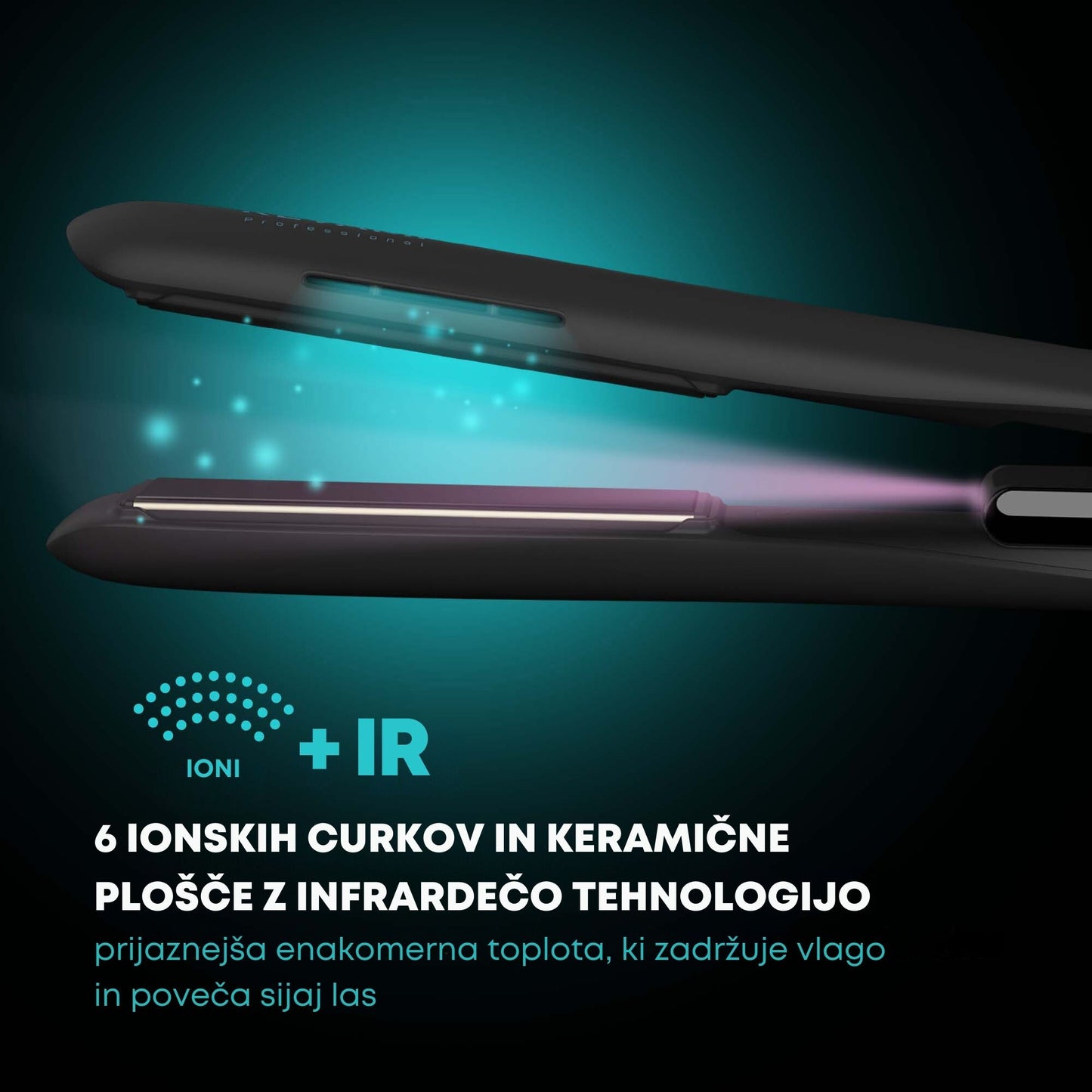 REVAMP Progloss Ion Shine Ceramic Hair Straightener ST-1850 pegla za kosu