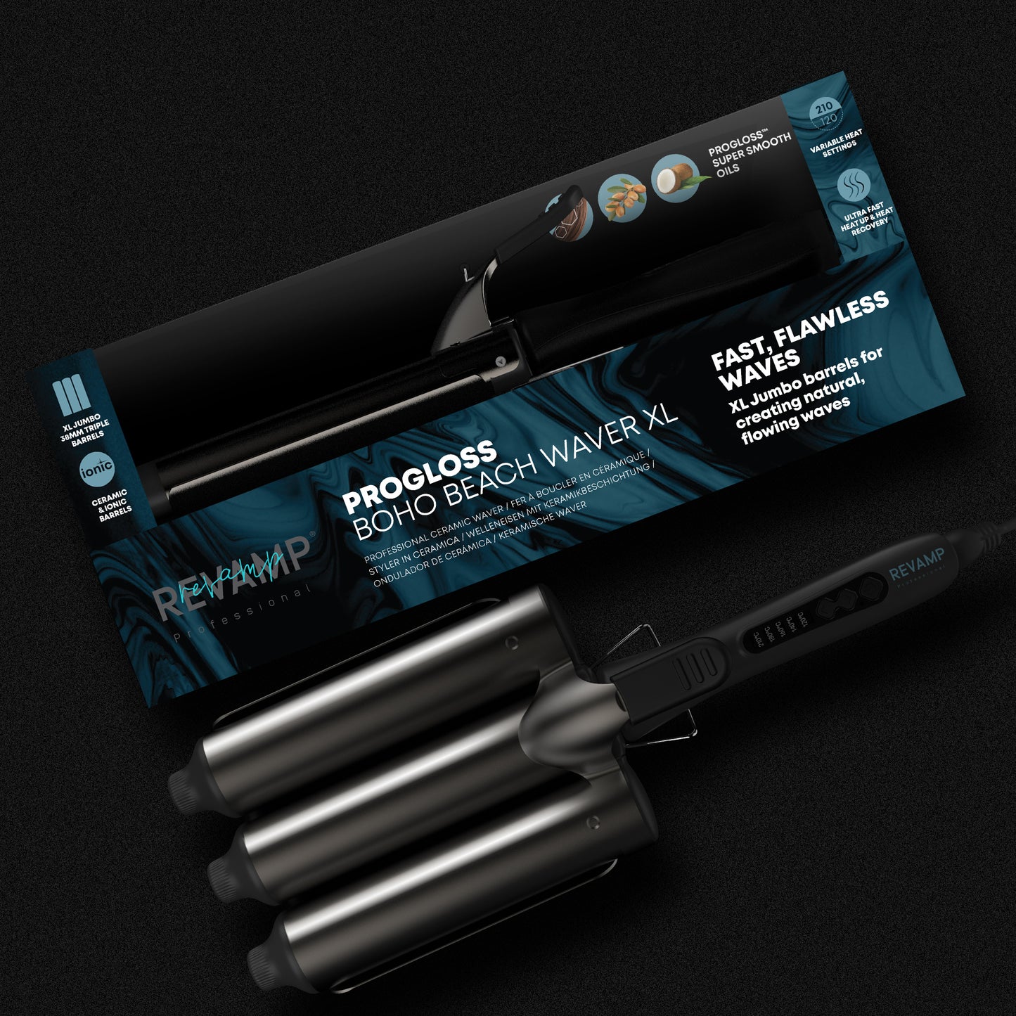 REVAMP Progloss Boho Beach Waver XL WV-2500 uvijač za kosu