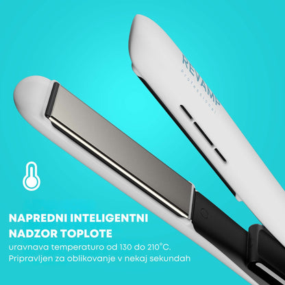 REVAMP Progloss Ion Shine Ceramic Hair Straightener White ST-1850 pegla za kosu