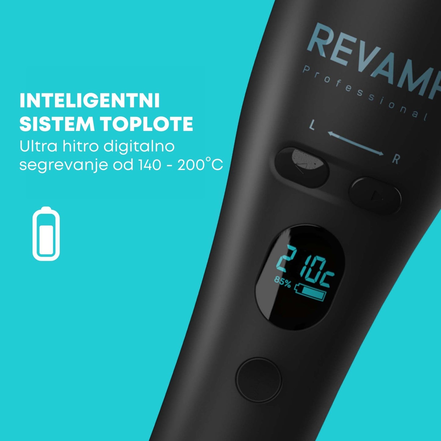 REVAMP iGEN Progloss Hollywood Curl CL-2750 bezžični uvijač za kosu