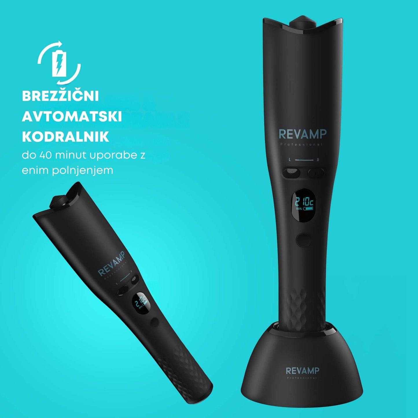 REVAMP iGEN Progloss Hollywood Curl CL-2750 bezžični uvijač za kosu