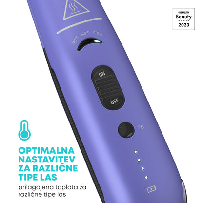 REVAMP Progloss Liberate Cordless Compact ST-1700 bežična pegla za kosu - ljubičaste boje
