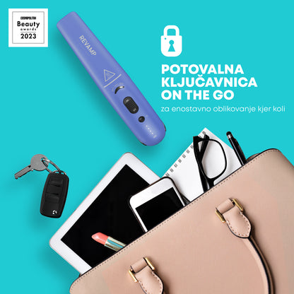 REVAMP Progloss Liberate Cordless Compact ST-1700 bežična pegla za kosu - ljubičaste boje