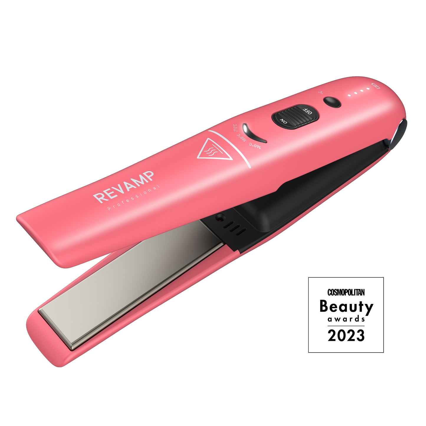 REVAMP Progloss Liberate Cordless Compact ST-1700 bežična pegla za kosu - ružičaste boje