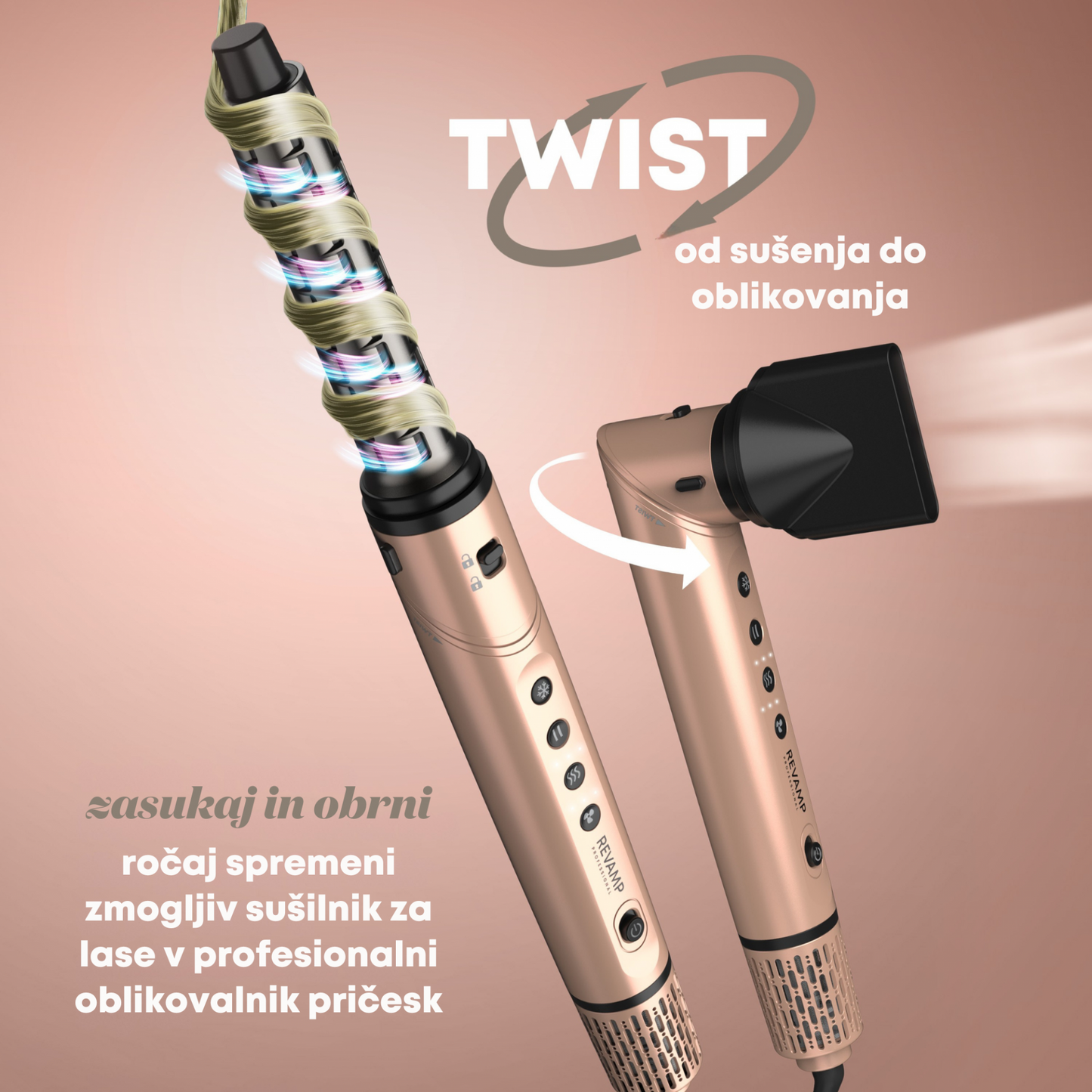 REVAMP Dynamic Radiance Pro DR-2850GD 7-v-1 sušilo i set za oblikovanje kose