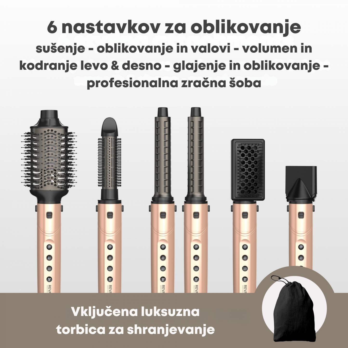 REVAMP Dynamic Radiance Pro DR-2850GD 7-v-1 sušilo i set za oblikovanje kose