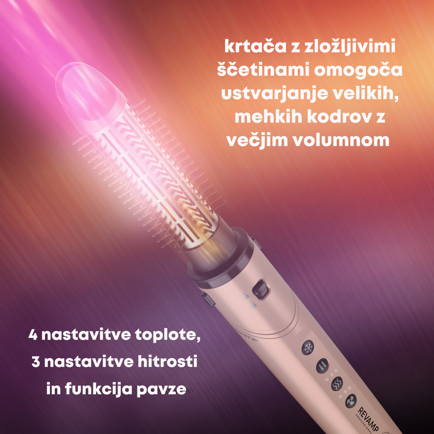 REVAMP Dynamic Radiance Pro DR-2850GD 7-v-1 sušilo i set za oblikovanje kose