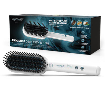 REVAMP Progloss Deepform Ceramic Straightening Brush White BR-1850 četka za kosu