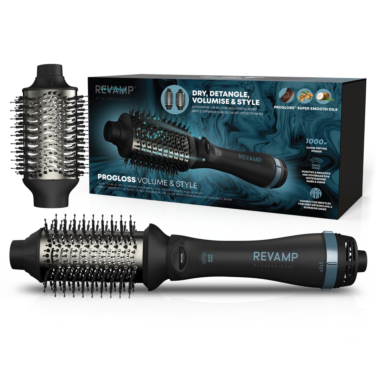 REVAMP Progloss Volume & Style Hot Brush Styler DR-2500 četka za kosu
